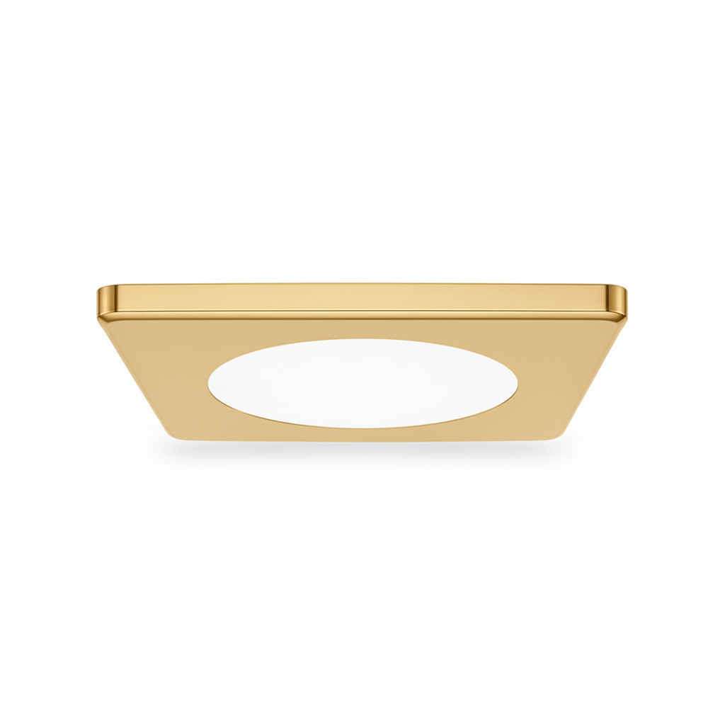 SOLALED DOWNLIGHT CUADRADO SQUARE 9W. 127V. 6500 K SOBRE PONER-EMPOTRAR ORO *** SIN TIEMPO DE ENTREGA ***