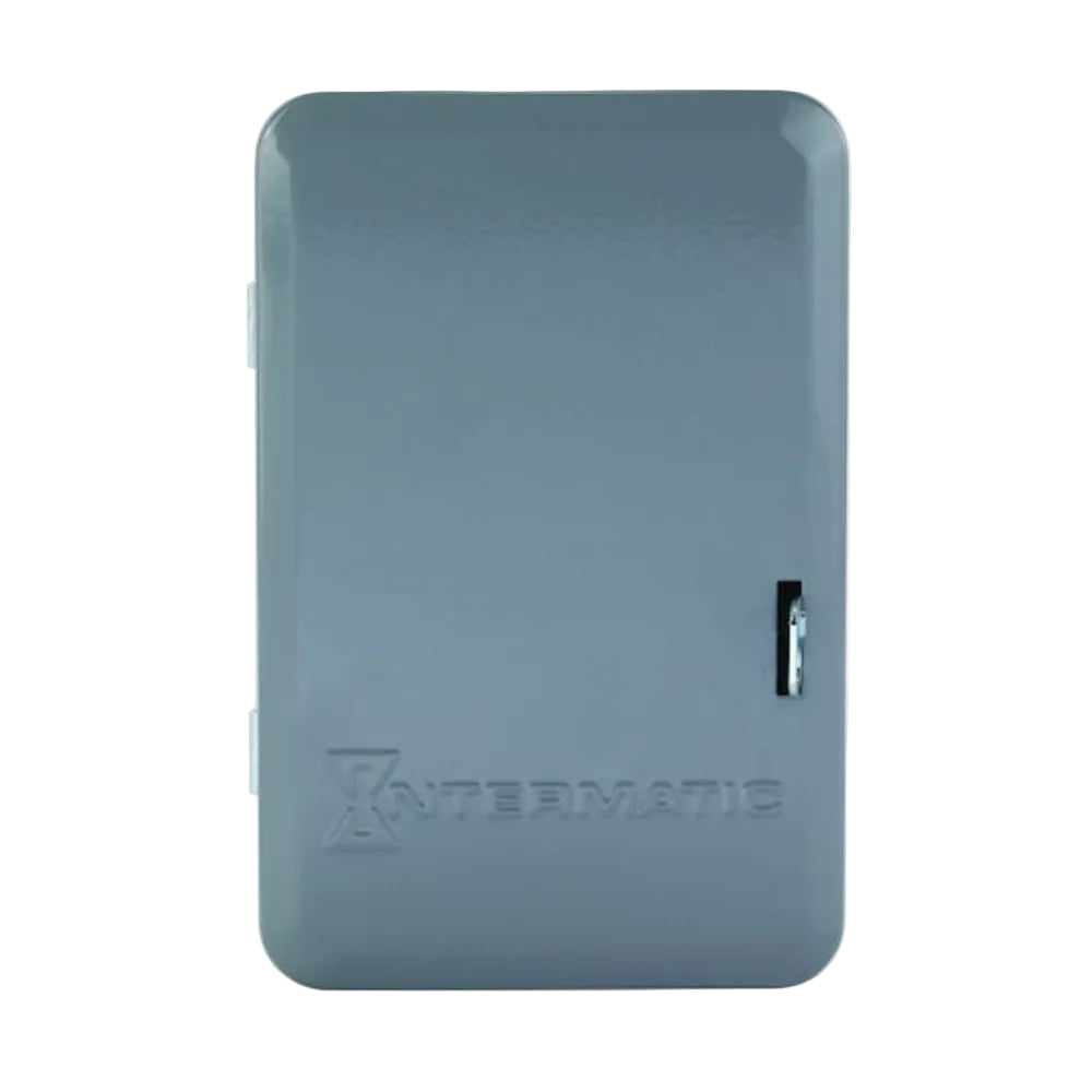 TEMPORIZADOR MECANICO 24HRS. 208-277VCA. INTERVALO DE 1HR. SPST CON CAJA METALICA PARA INTERIOR INTERMATIC