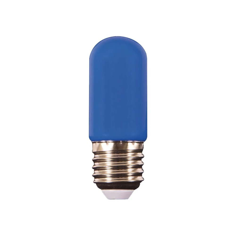 DOS FOCOS LED TECNOLITE MINIATURA 1W LUZ AZUL BASE E27 ***TECNOLITE HAE***