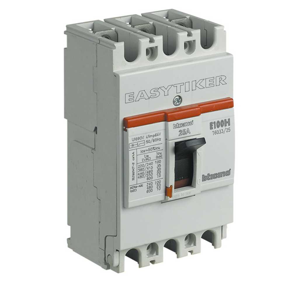 ITM 3X60A E100H EASYTIKER T6033/60 BTICINO