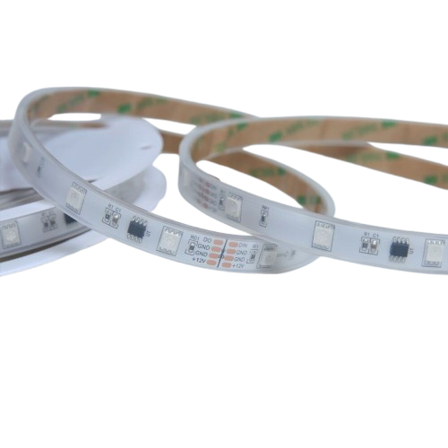 TIRA DIGITAL LED 5050 SMD 12V IP65 MULTICOLOR CHASING 5 MTS ***APLICACIONES HAE***