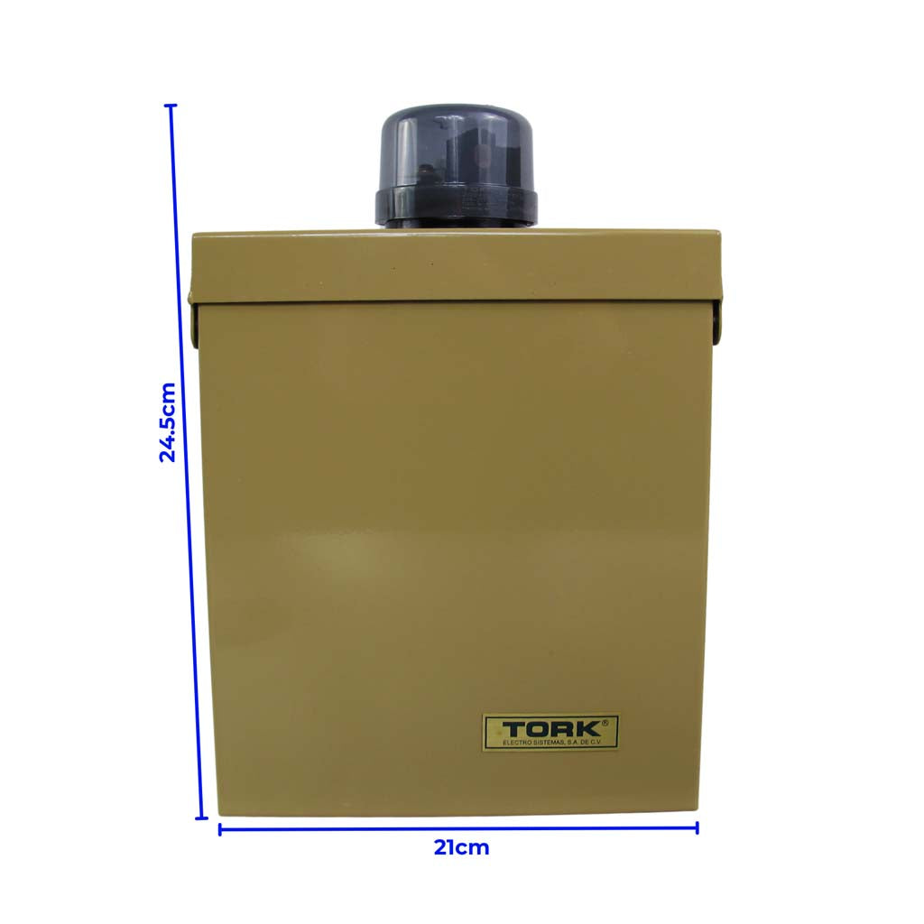 FOTOCONTACTOR 5404-S 220V.30A. 2P.1T. C/FOTOCELDA INCLUIDA EN EL EMPAQUE TORK ***CON INTERRUPTOR***