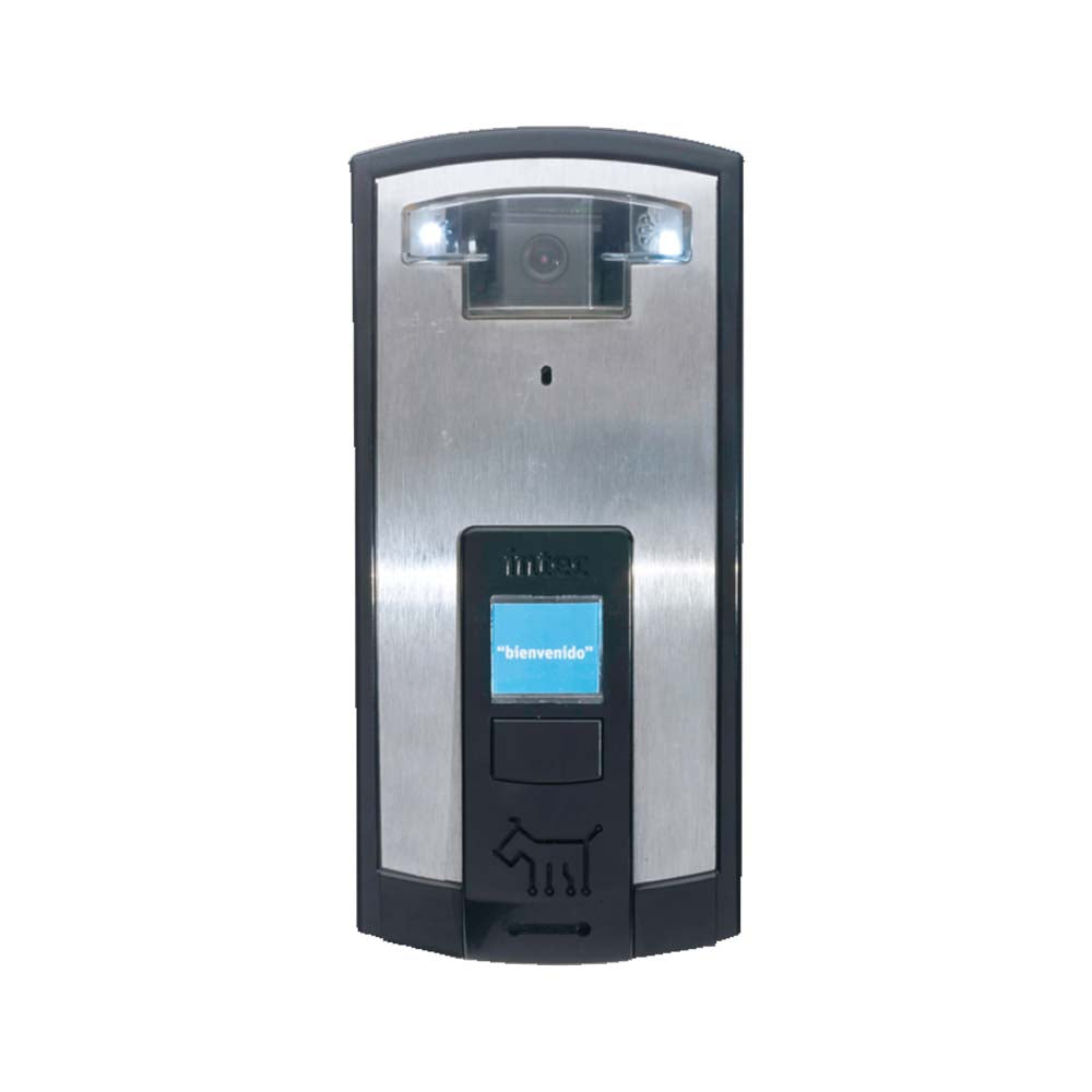 TELECAMARA 1 BOTON ACERO INOX. BOT C/CAMARA 1/3" SOBREPONER INTEC