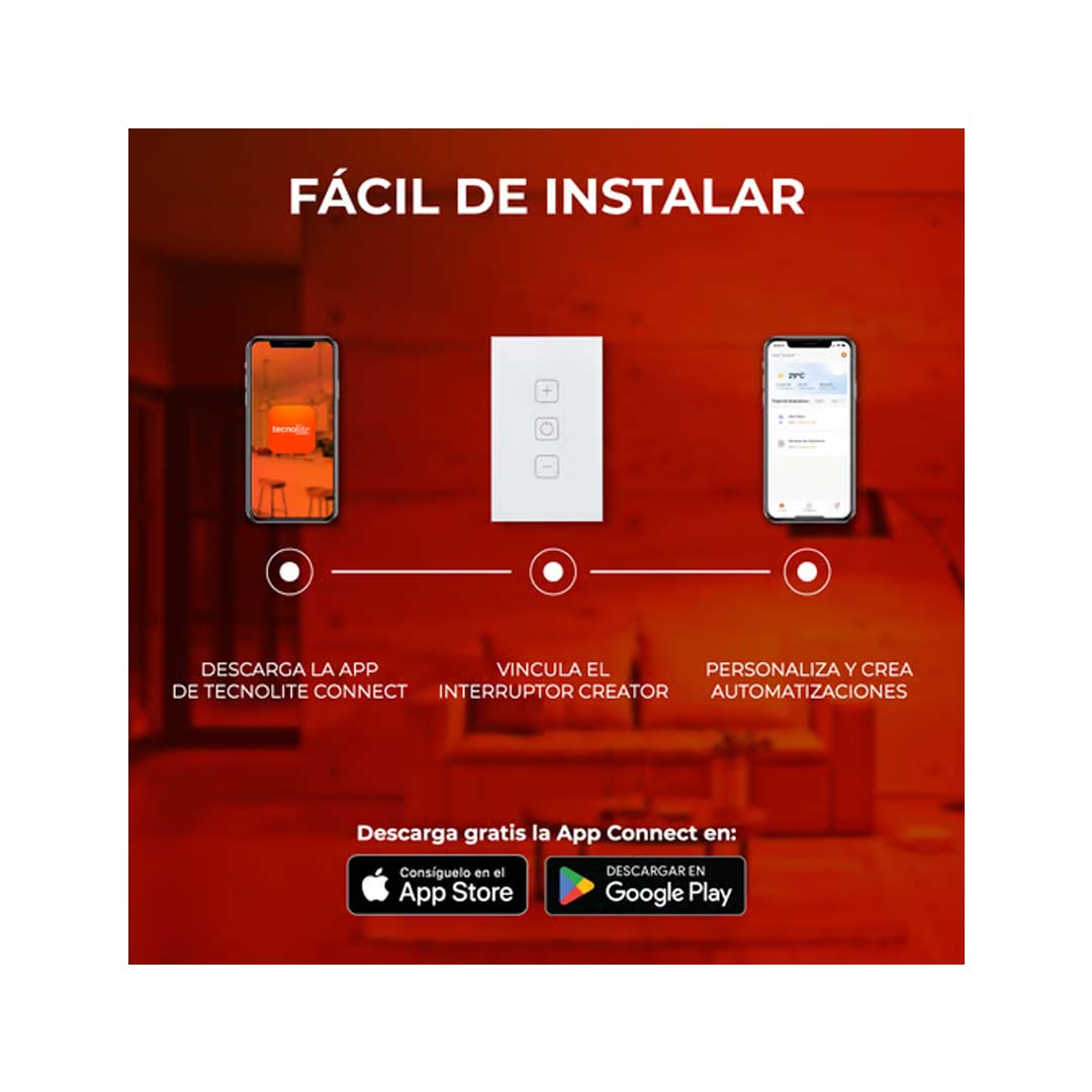 DIMMER 1C WIFI C/NEUTRO COLOR BLANCO