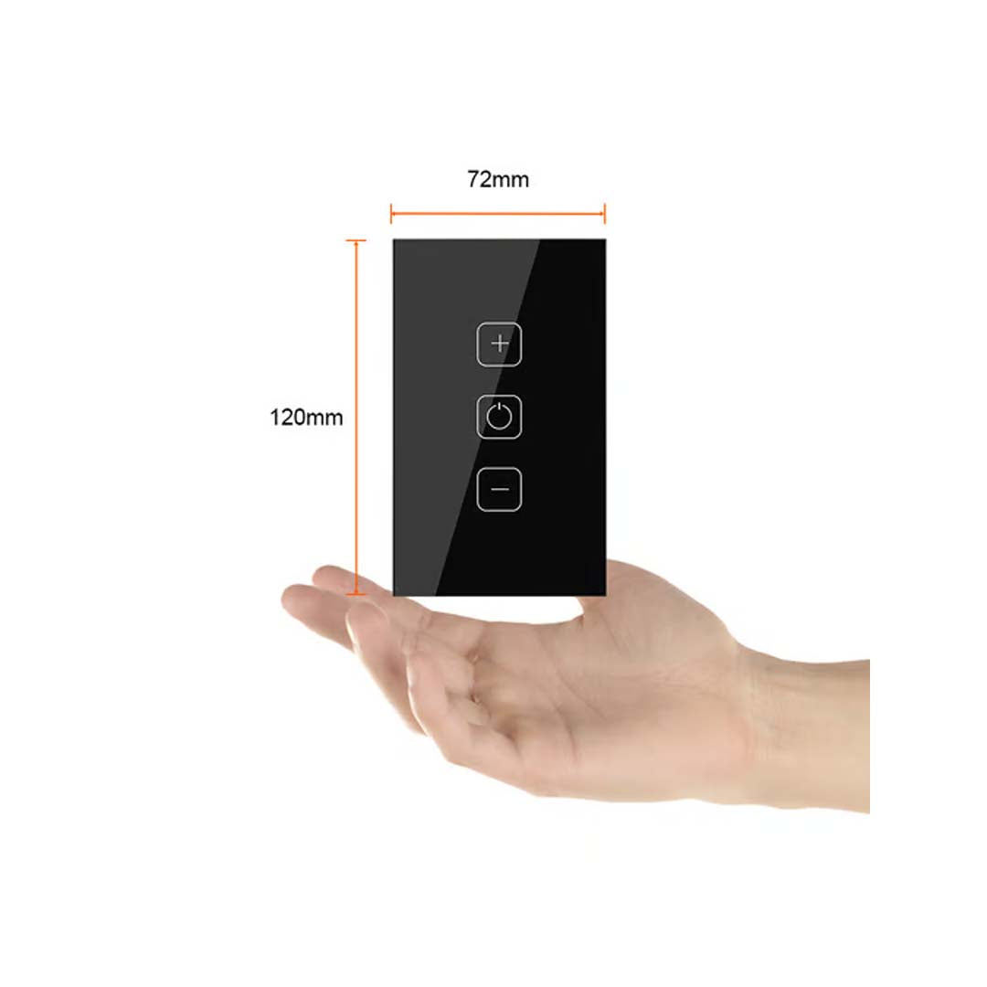 DIMMER 1C WIFI C/NEUTRO COLOR NEGRO
