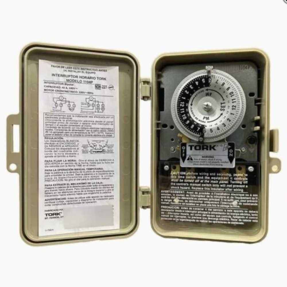 INTERR.HORARIO MANUAL T.P.120V 40A. 1P.1T. CAT.1101