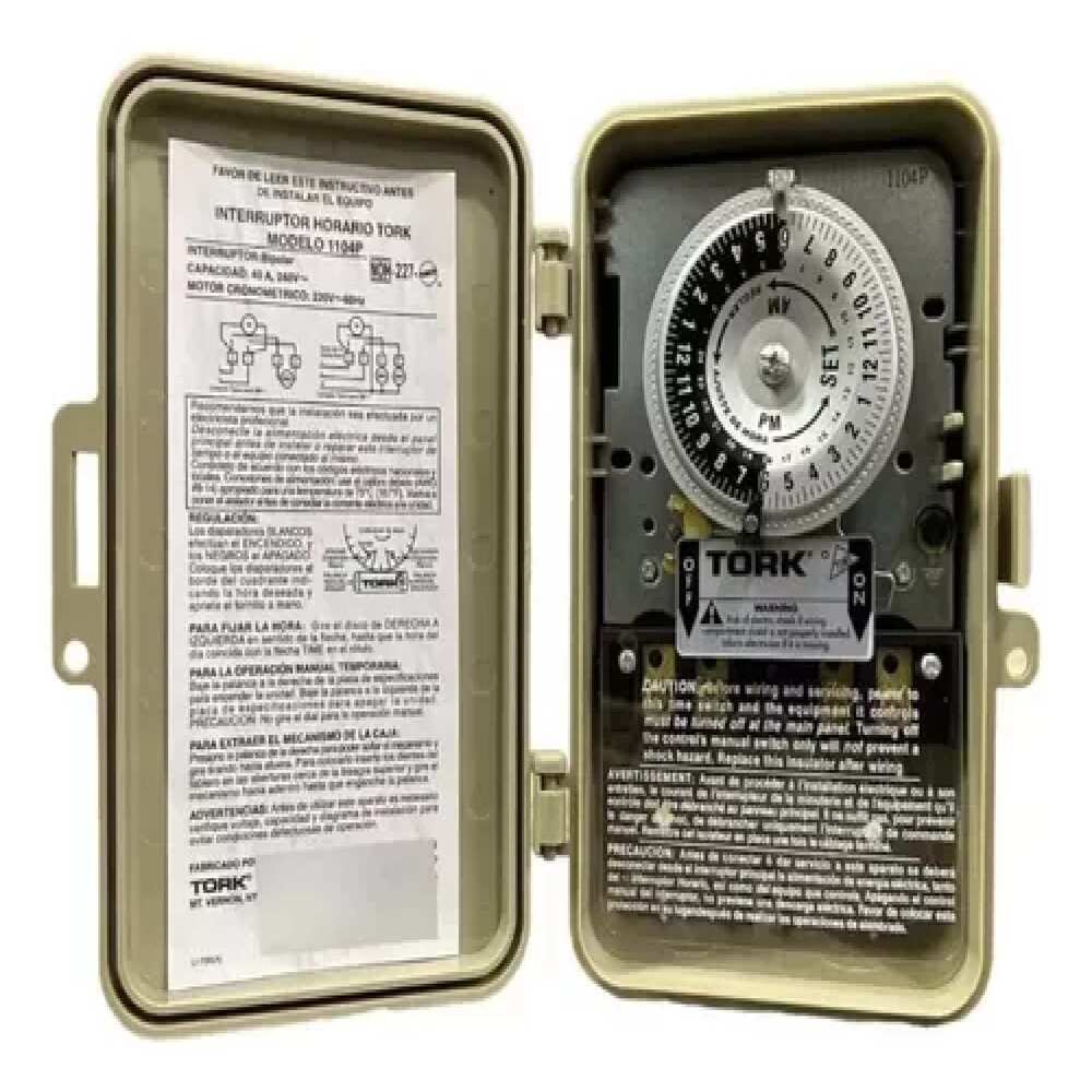 INTERR.HORARIO MANUAL T.P.240V 40A. 2P.1T. CAT.1104