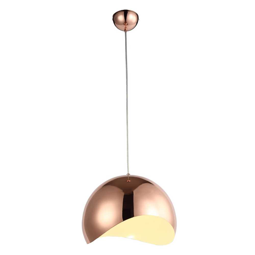 LUMIN. COLGANTE EPOCA II ACABADO COBRE 23 CM. DIAM. ALTURA 30 CM. E-27*** HAE ***