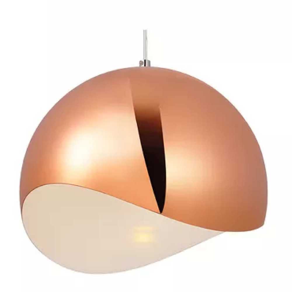 LUMIN. COLGANTE EPOCA II ACABADO COBRE 23 CM. DIAM. ALTURA 30 CM. E-27*** HAE ***