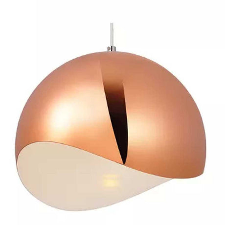 LUMIN. COLGANTE EPOCA II ACABADO COBRE 23 CM. DIAM. ALTURA 30 CM. E-27