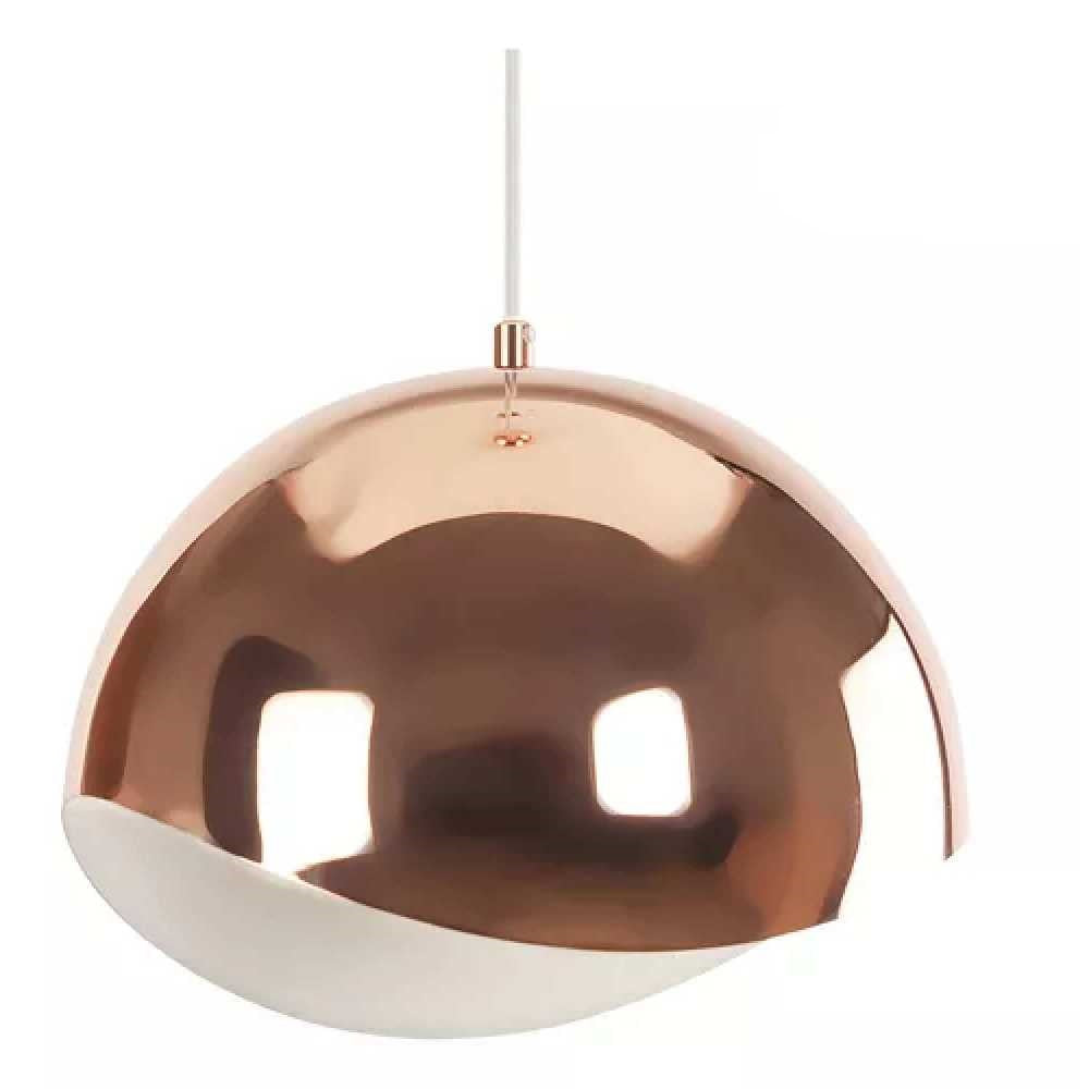 LUMIN. COLGANTE EPOCA II ACABADO COBRE 23 CM. DIAM. ALTURA 30 CM. E-27*** HAE ***