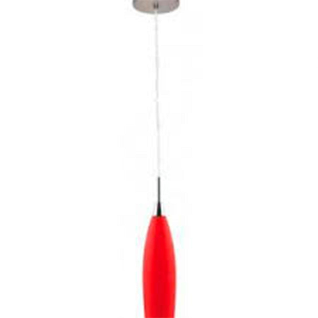 COLGANTE CRISTAL ROJO 1X40W. G9 *** EXHIBIDO ***