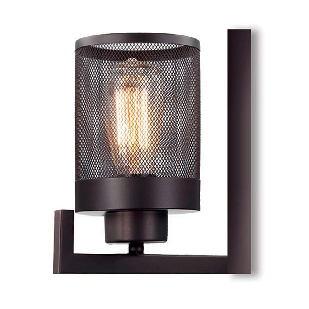 LUMINARIA DE PARED COLOR NEGRO 1 X 60 W MÁLAGA *** EXHIBIDO ***