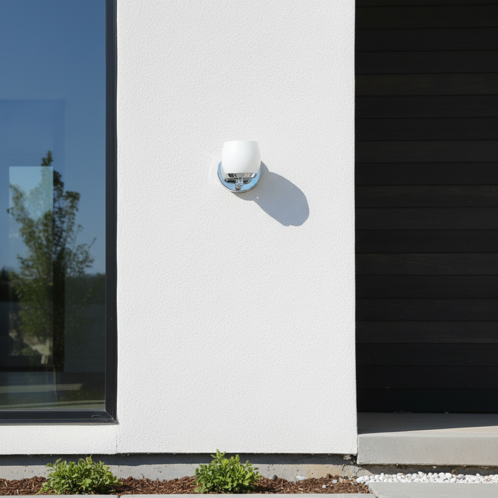 LAMP. PARED 40W/127V. G9 CRISTAL OPALINO CROMO SATIN AMARA ** EXHIBIDO ***