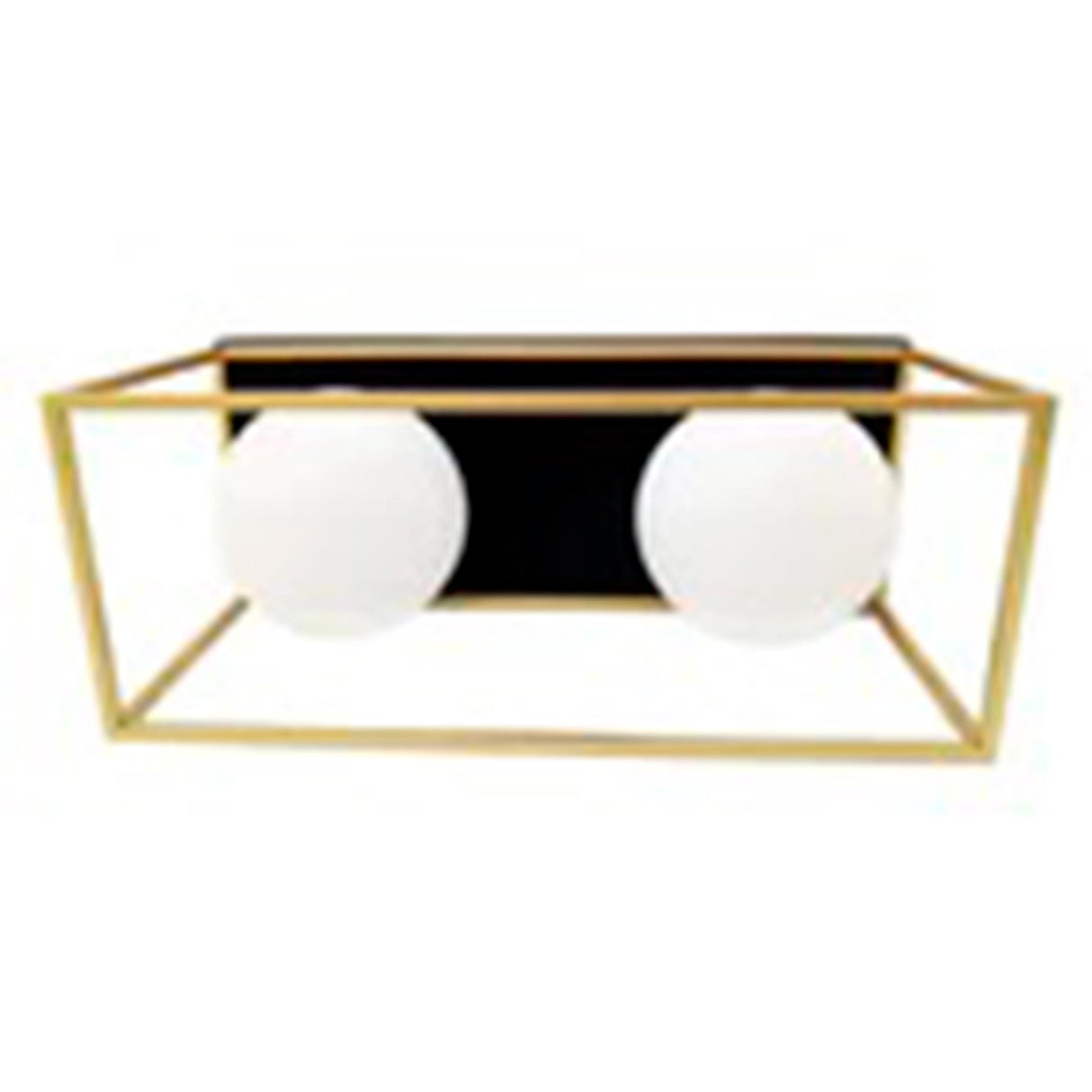 LUMINARIA DE PARED DORADO/CRISTAL OPALINO 2 X 40 W CÁDIZ ***TECNOHOME HAE***