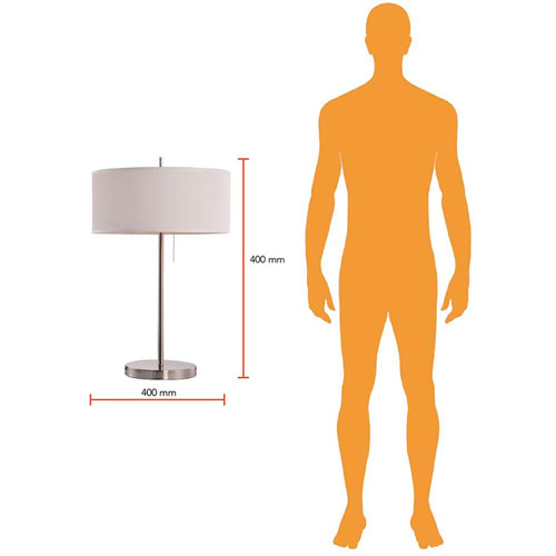 MESA TELA BLANCO 2X60W ***TECNOHOME HAE***