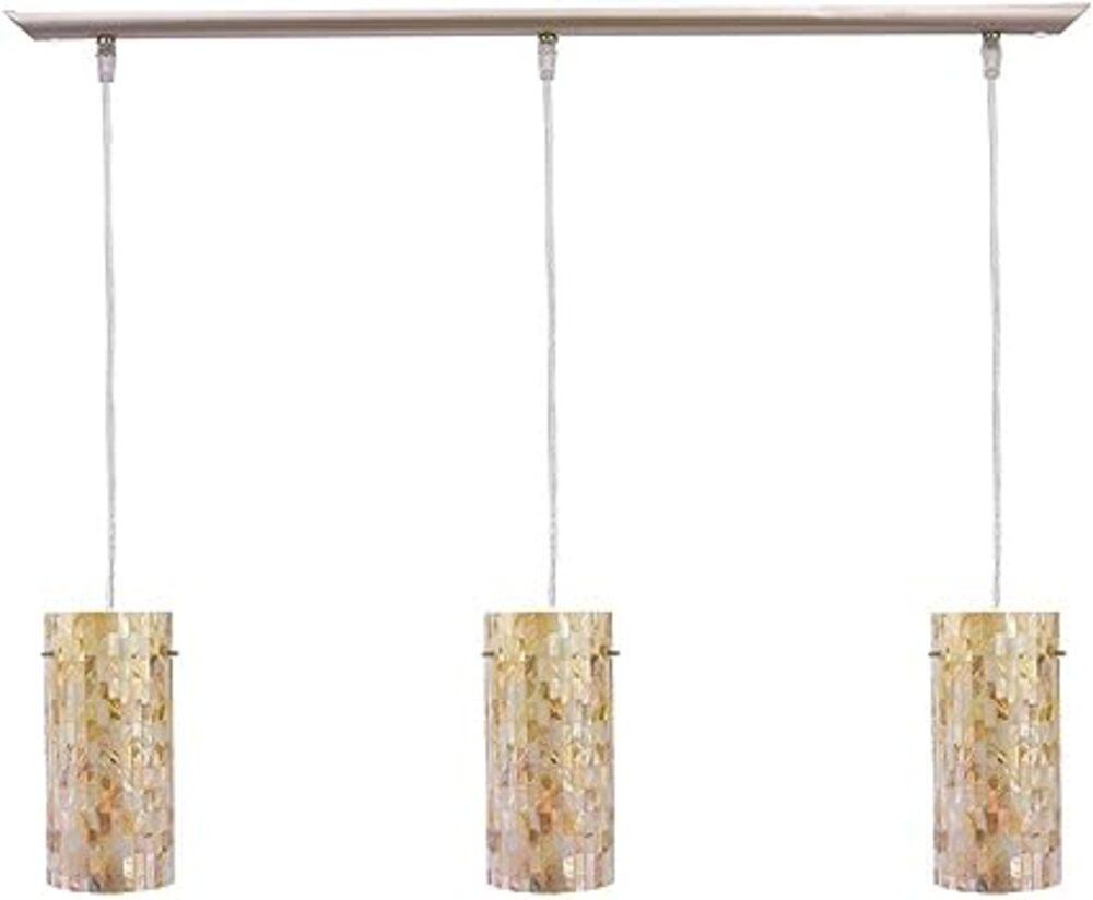 COLGANTE 3 LUCES NACARADO 3X60W