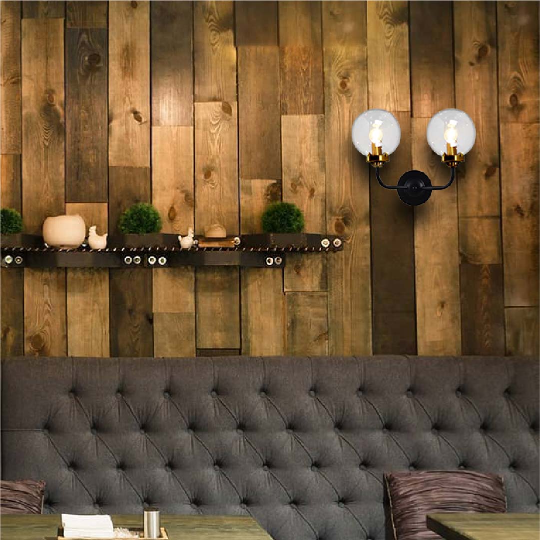 LUMINARIA PARED SERIE CAROLI 2 LUCES 127V TECNO HOME *** HA. LUMI ****** HAE ***