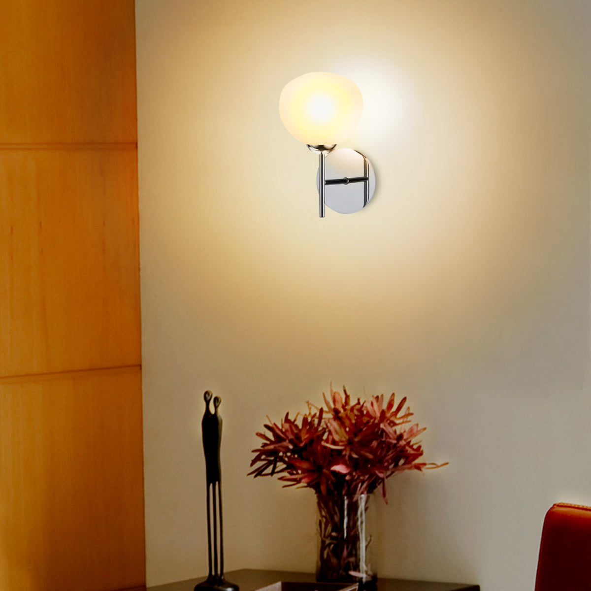 LUMIN. LED PARED SATIN 1X5W ESFERA *** HA. LUMI ***