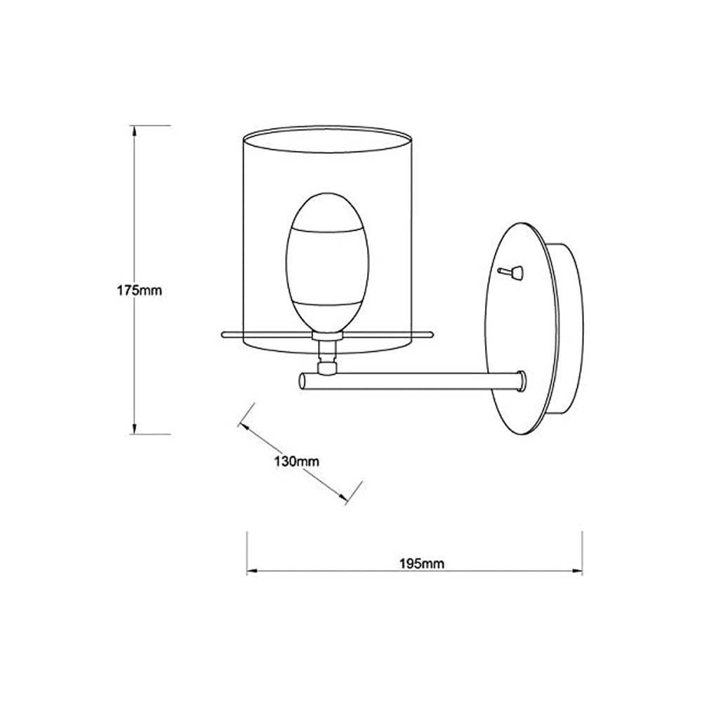 LUMIN. LED PARED COBRE 1X5W CUORE *** HA. LUMI ***