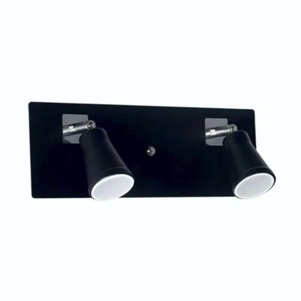 LUMINARIA LED DE PARED COLOR NEGRO/COBRE 2 X 4 W CLOE