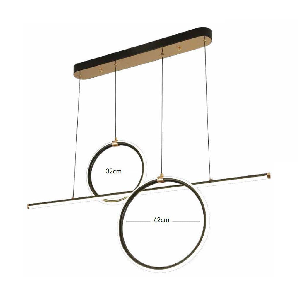 LUMINARIA LED PARED COLOR ORO CON 2 CRISTALES 7W