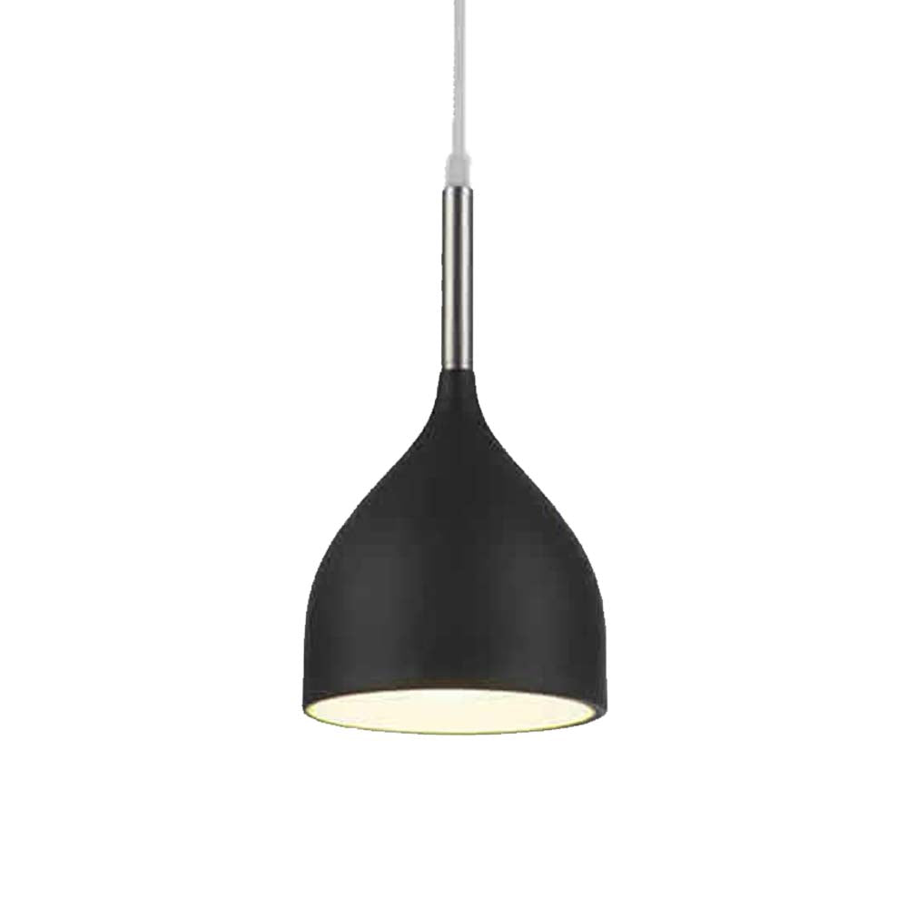 T-HS6025-1 CANDIL CAMPANA NEGRA1X60W E27100X1000MM IIDSA