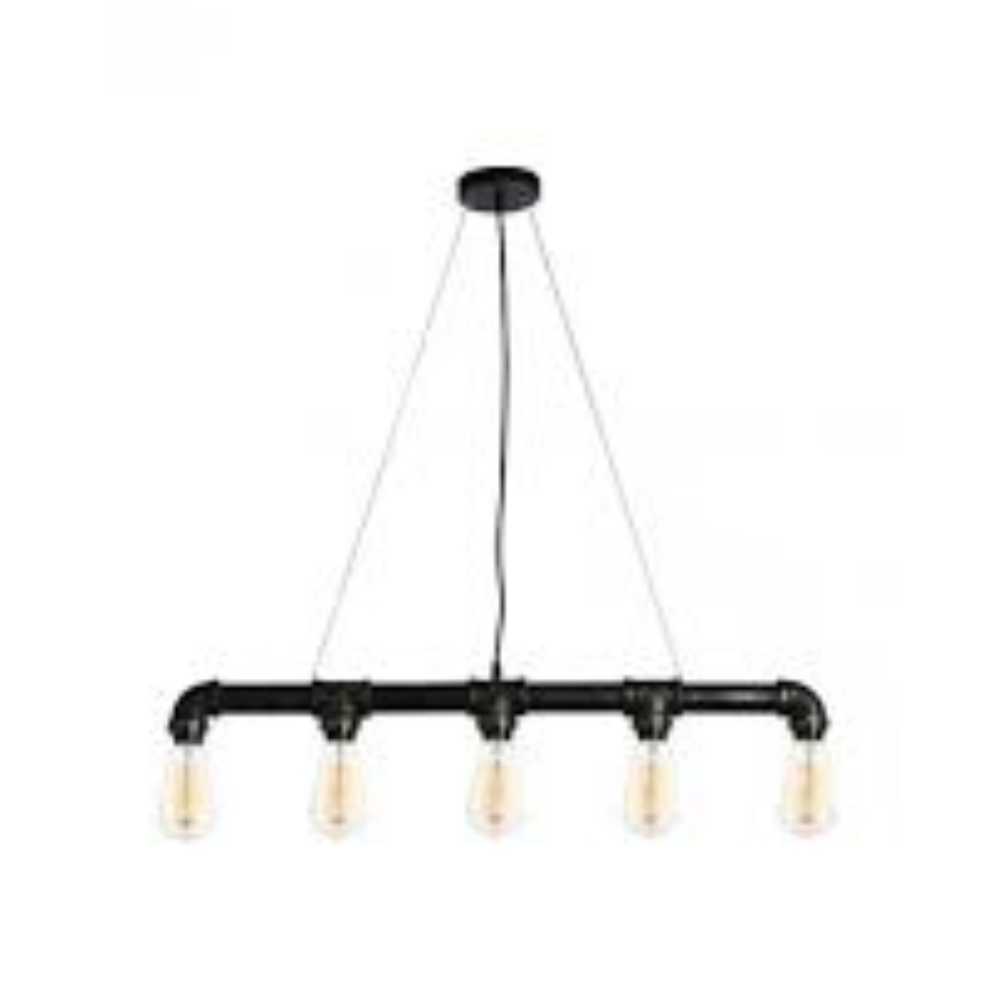 LUMINARIA COLGANTE NEGRO 5X60W. INDUSTRIK*** HAE ***