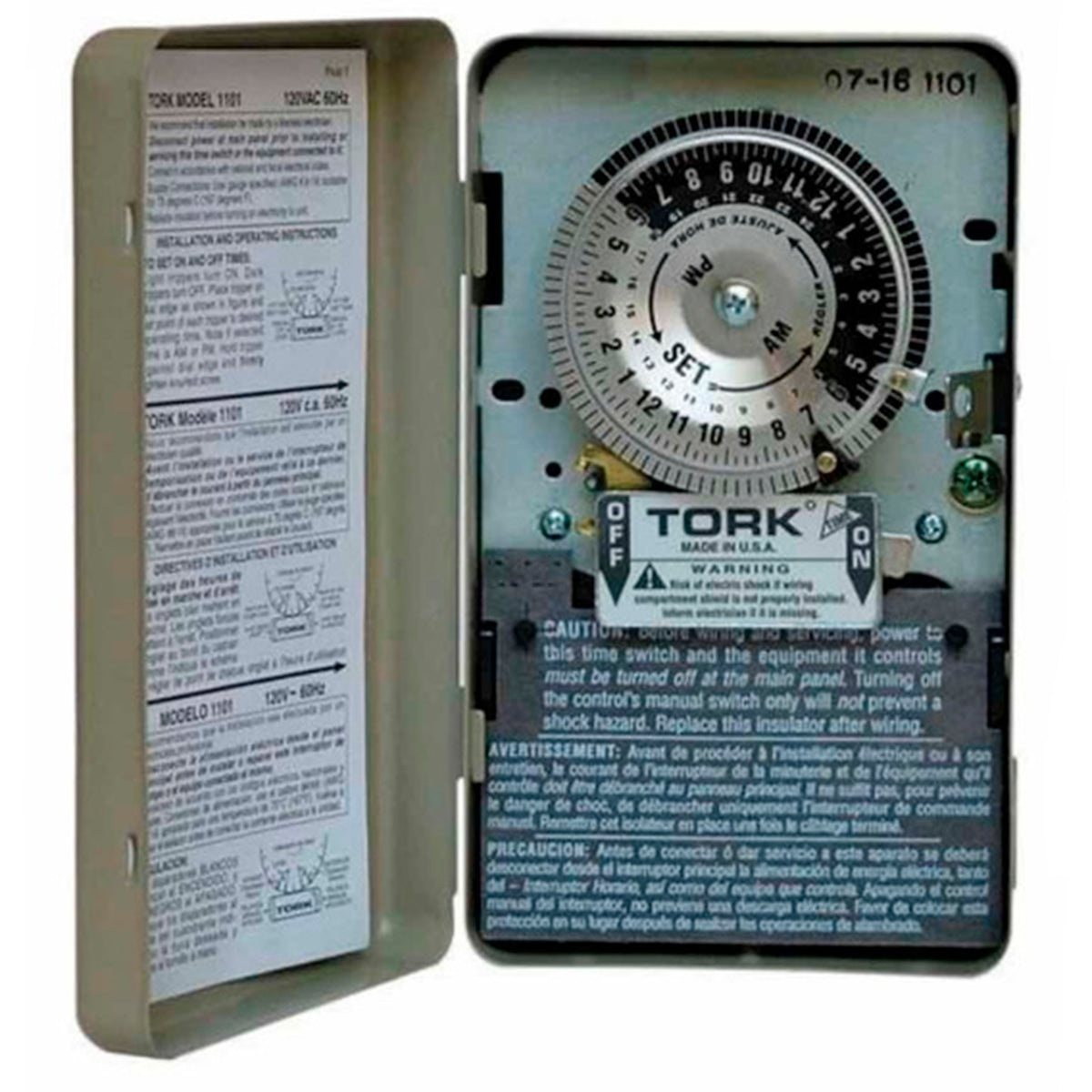 INT. 24HRS. PROG. 96 LENG. 8001 20A/120V. 1P-2T.