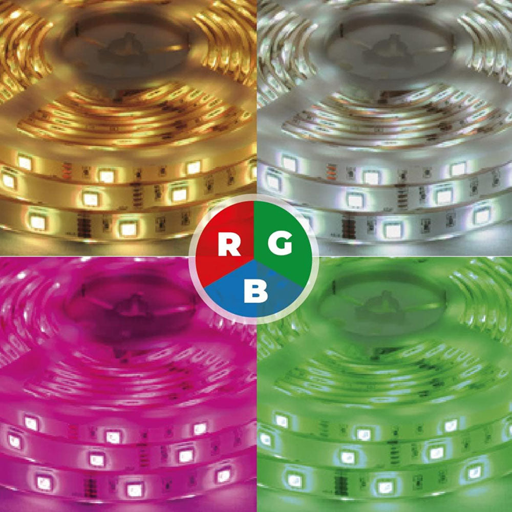TIRA FLEXIBLE DE LED 5050 SMD 12V IP68 RGB
