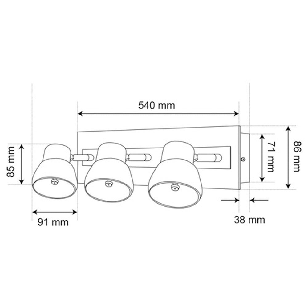 LÁMPARA DE INTERIOR LED FREYRE III TECNOLITE PARA SOBREPONER 15W LUZ SUAVE CÁLIDA