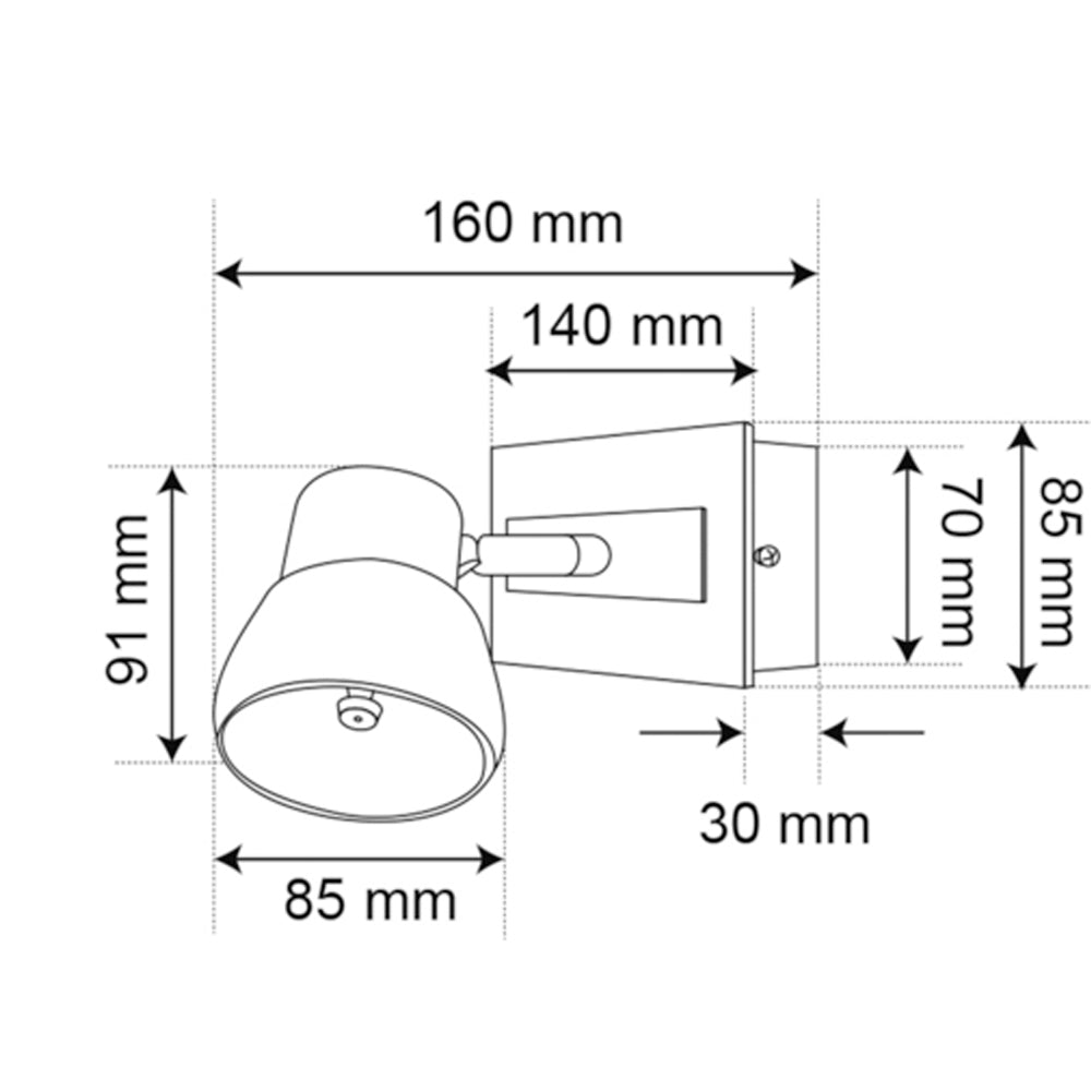 LÁMPARA DE INTERIOR LED FREYRE I TECNOLITE PARA SOBREPONER 5W LUZ SUAVE CÁLIDA