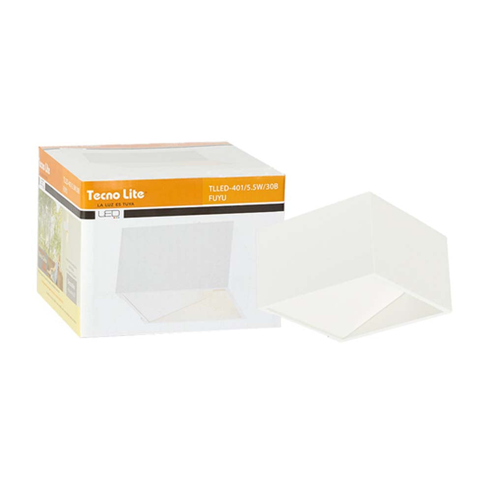 LÁMPARA DE INTERIOR LED FUYU TECNOLITE PARA SOBREPONER 5.5W LUZ SUAVE CÁLIDA