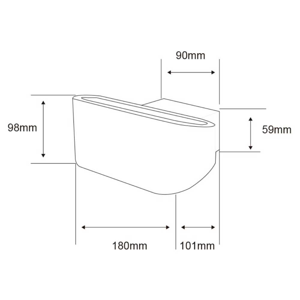 LÁMPARA DE INTERIOR LED FUJIAN TECNOLITE PARA SOBREPONER 7W LUZ SUAVE CÁLIDA