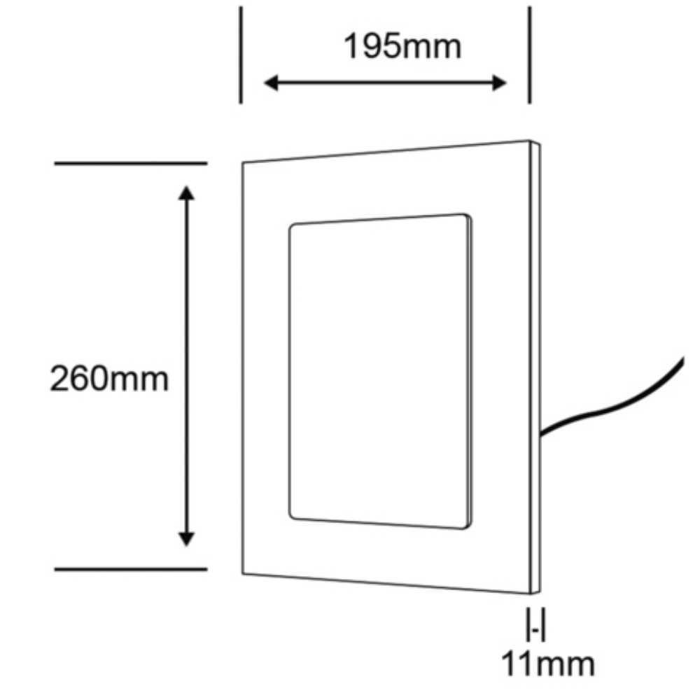 LÁMPARA DE INTERIOR LED ABERDEEN TECNOLITE PARA SOBREPONER 10W LUZ SUAVE CÁLIDA ***HAE2025***