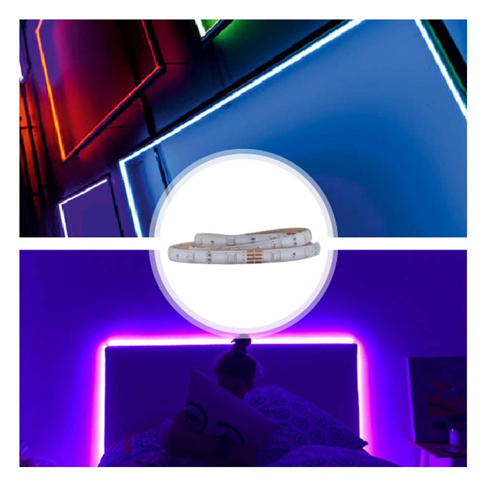 TIRA LED RGB DE 1.5 M CON SENSOR DE MOVIMIENTO MCA TECNOLITE ***HAE 2024***