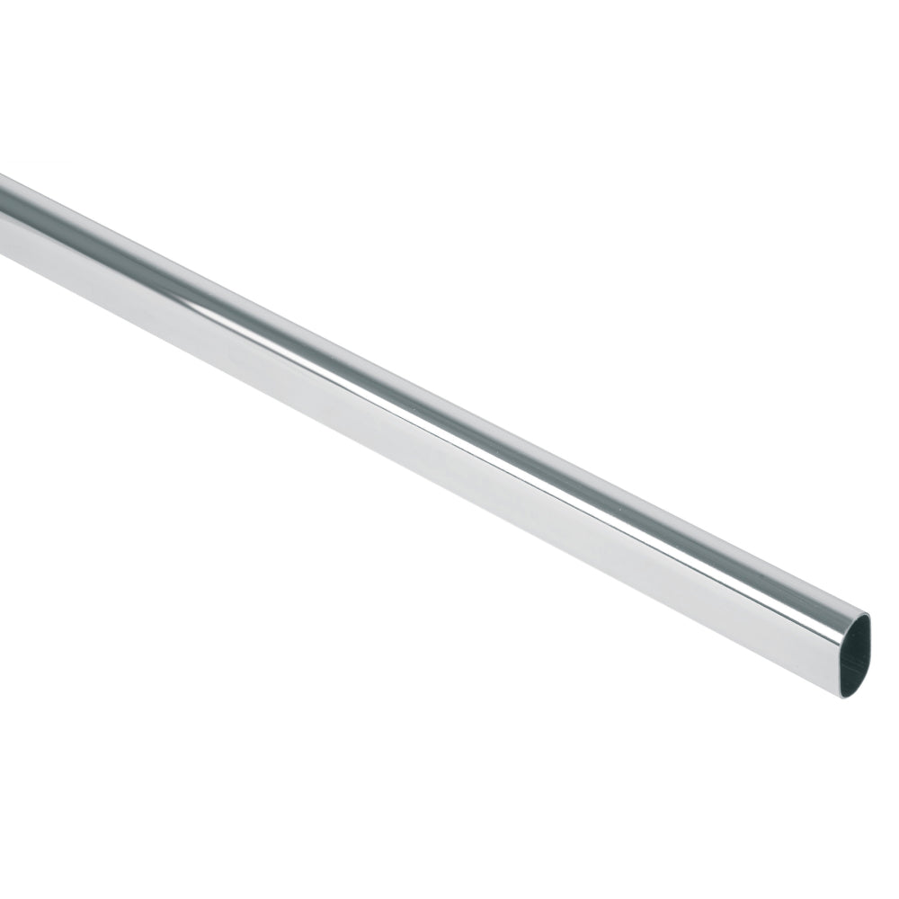 TUBO OVALADO CROMADOPARA CLOSET HERMEX