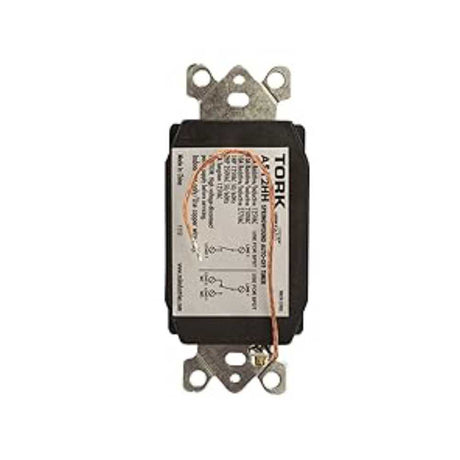 INTERRUPTOR HOR MANUAL 0-12 HRS, COLOR HUESO, CON SOSTENEDOR,  127V MCA TORK