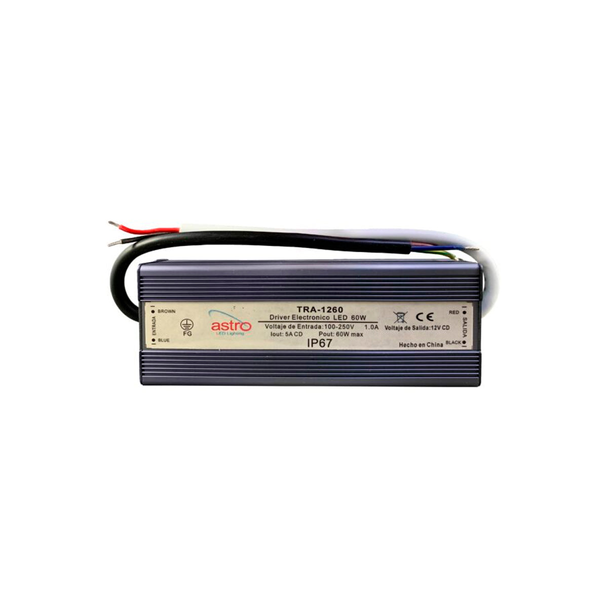 FUENTE DE PODER 60W SALIDA 12VCD IP65