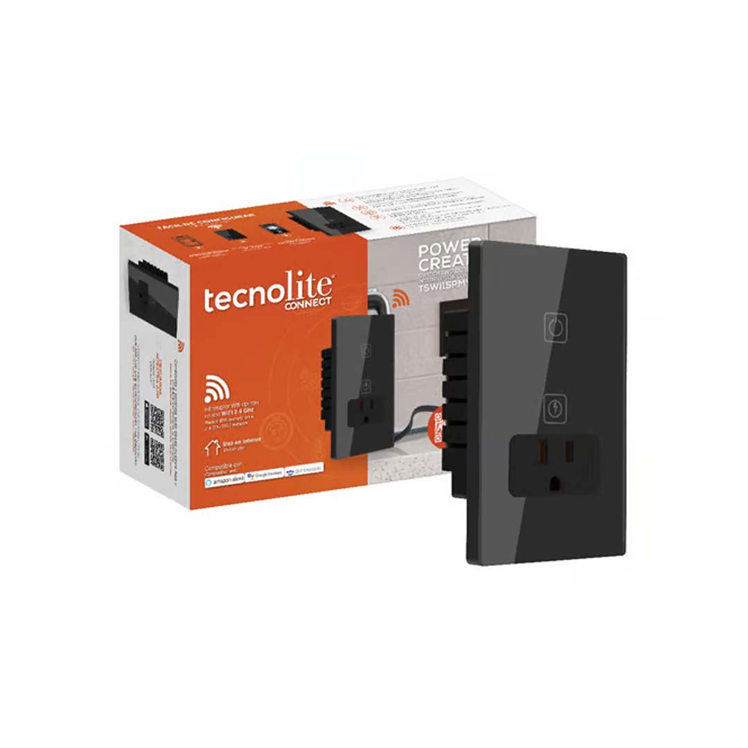 SWITCH SMART 1C + SMART PLUG 16A NEGRO