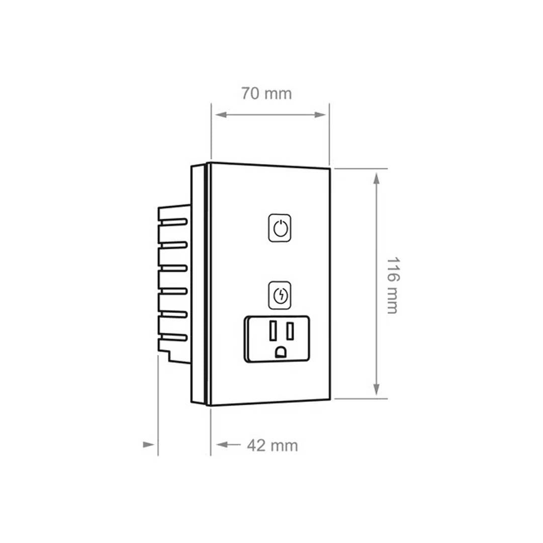 SWITCH SMART 1C + SMART PLUG 16A NEGRO