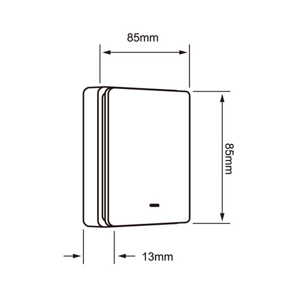 INTERRUPTOR SENCILLO DE ESCALERA ***BLANCO*** WI-FI .6W 3VCD