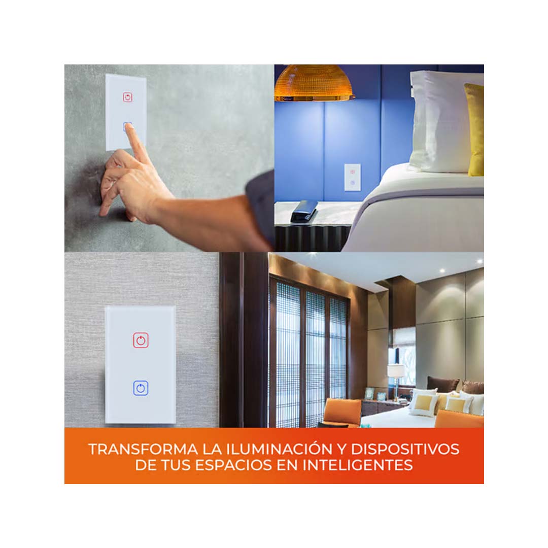 INTERRUPTOR 2C WIFI C/NEUTRO COLOR BCO