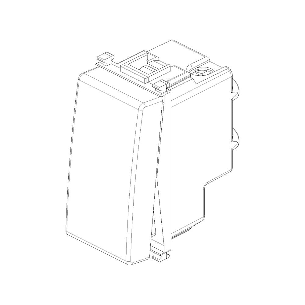 CONMUTADOR 1P 16AX. 250V. 1 MOD. ILUMINABLE BLANCO PLANA VIMAR
