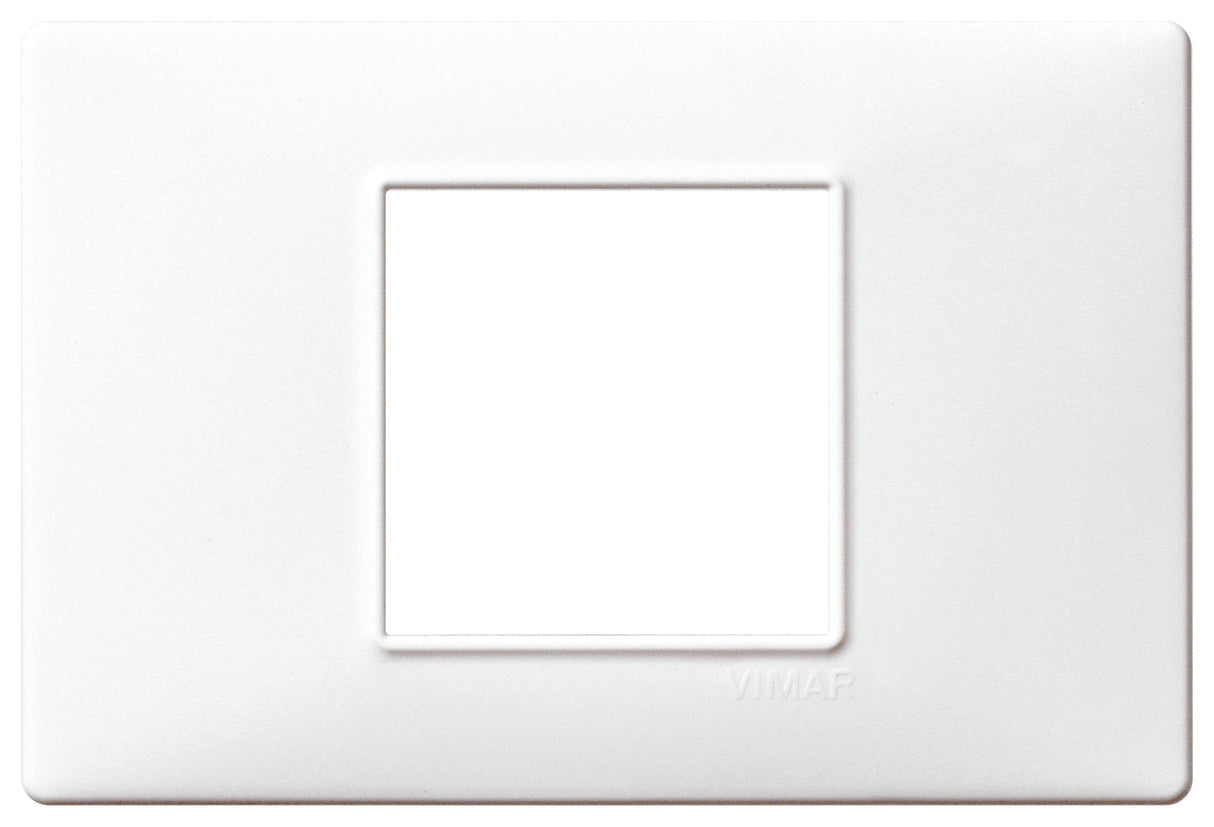PLACA 2 MOD. CENTRALES TECNOPOLIMERO BLANCO PLANA VIMAR