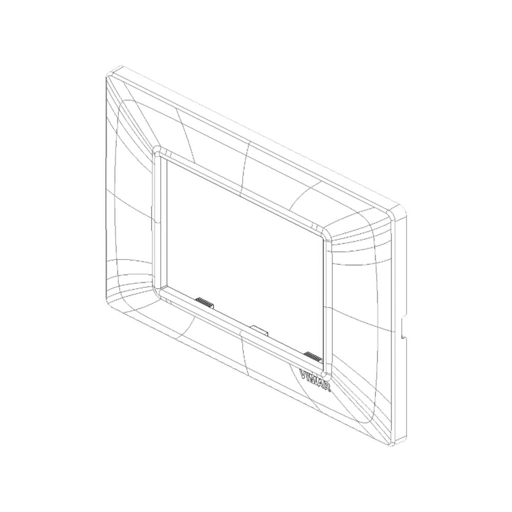 PLACA 3 MOD. TECNOPOLIMERO BEIGE PLANA VIMAR