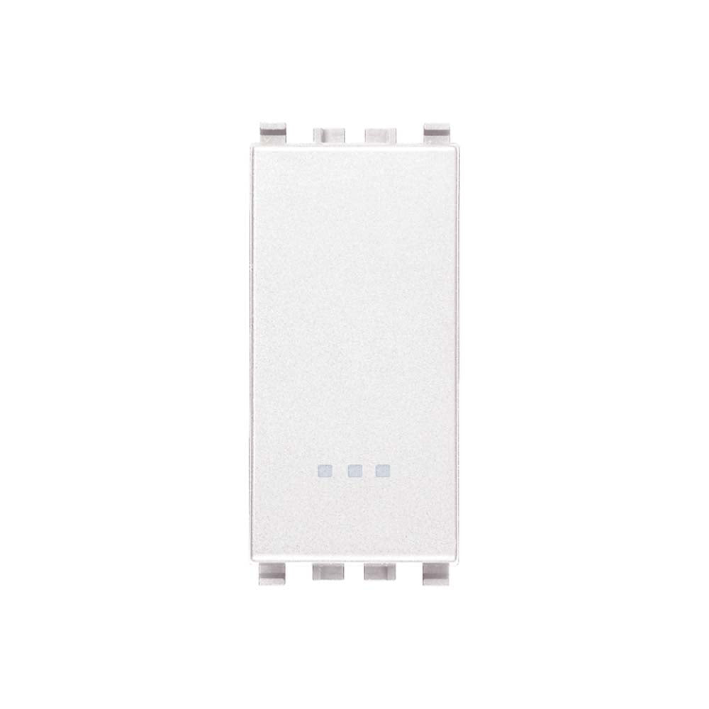 INTERRUPTOR CRUZADO 1P 16AX. 250V. 1 MOD. ILUMINABLE TECLA SUSTITUIBLE BLANCO EIKON VIMAR