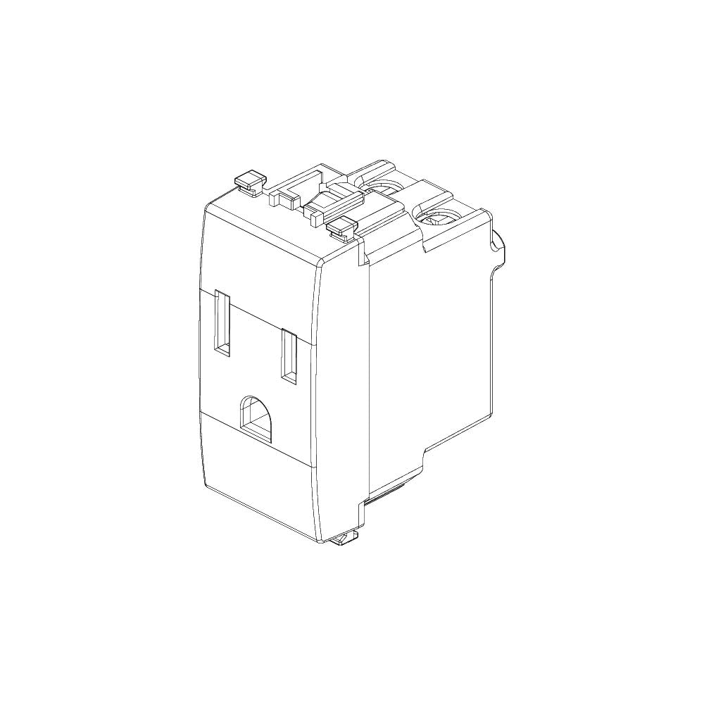 TOMACORRIENTE SICURY 1 MOD. 2P+T 15A/127V. GRIS EIKON VIMAR
