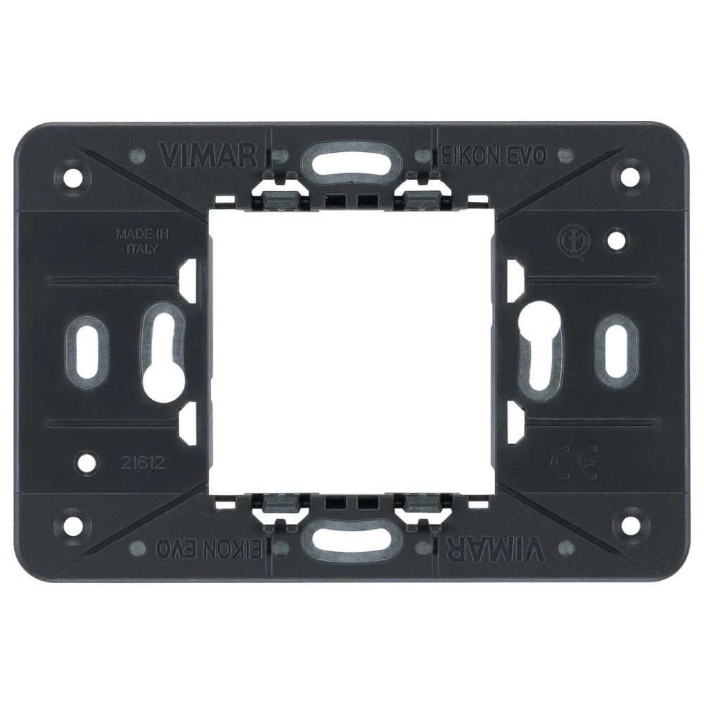 SOPORTE 2 MOD. CENTRALES + TORNILLOS PARA CAJA EMPOTRABLE DE 3 MOD. EVO VIMAR