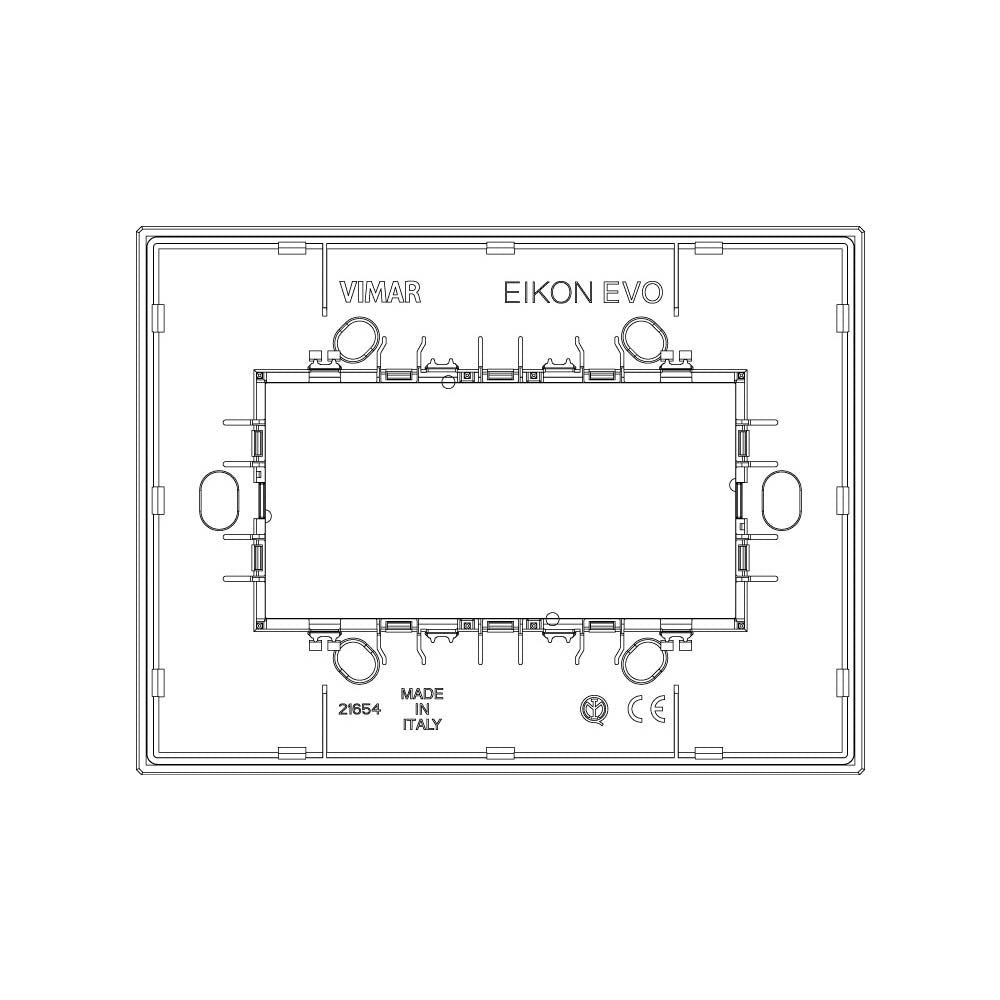 PLACA 4M ALUMINIO BRONCE EVO VIMAR